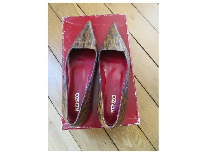 Kenzo, bailarinas de becerro iguana, 36. Multicolor 