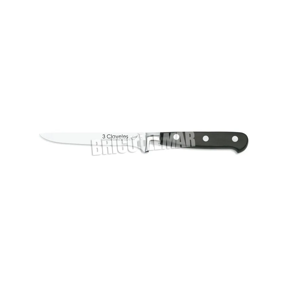 Kit Jamonero Kabra Inox Profesional + Cuchillos Forge + Pinza + Chaira + Delantal Bricolemar