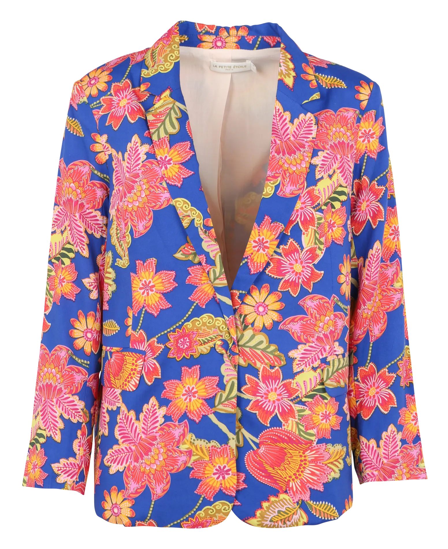 LA PETITE ETOILE VILDAN  CHAQUETA SASTRE ESTAMPADA EN AZUL