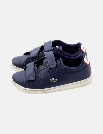 Lacoste Zapatilla azul marino velcro