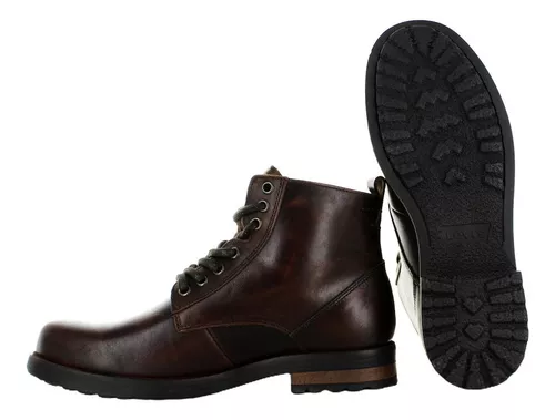 Levis Bota Militar Piel Cafe Para Hombre 80231