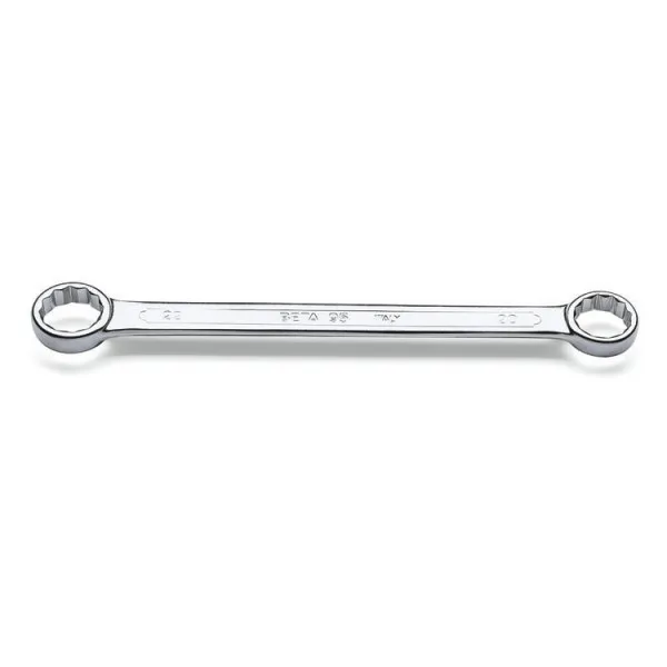 Llave de estrella plana de dos bocas, cromada
