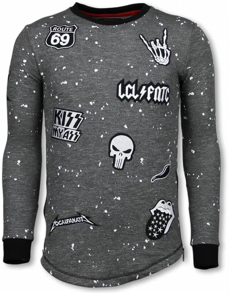 LONGFIT EMBRIORDRY  PATCHES PARA EL SUéTER  ROCKSTAR  ANTHRACITE