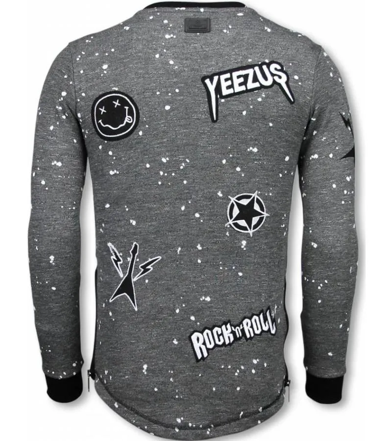 LONGFIT EMBRIORDRY  PATCHES PARA EL SUéTER  ROCKSTAR  ANTHRACITE