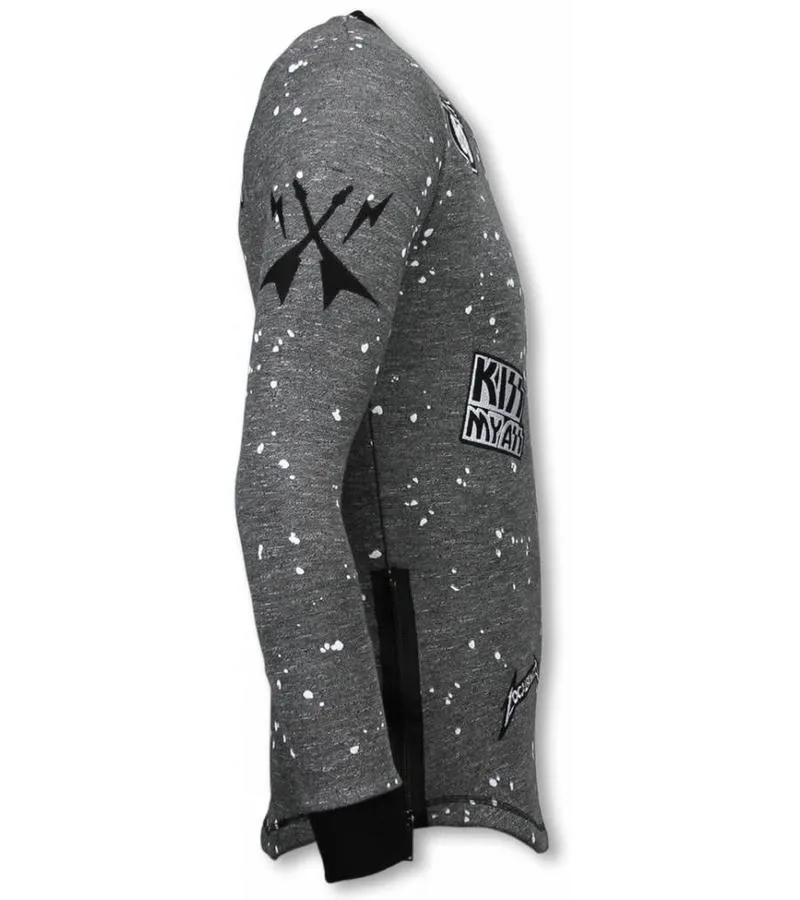 LONGFIT EMBRIORDRY  PATCHES PARA EL SUéTER  ROCKSTAR  ANTHRACITE