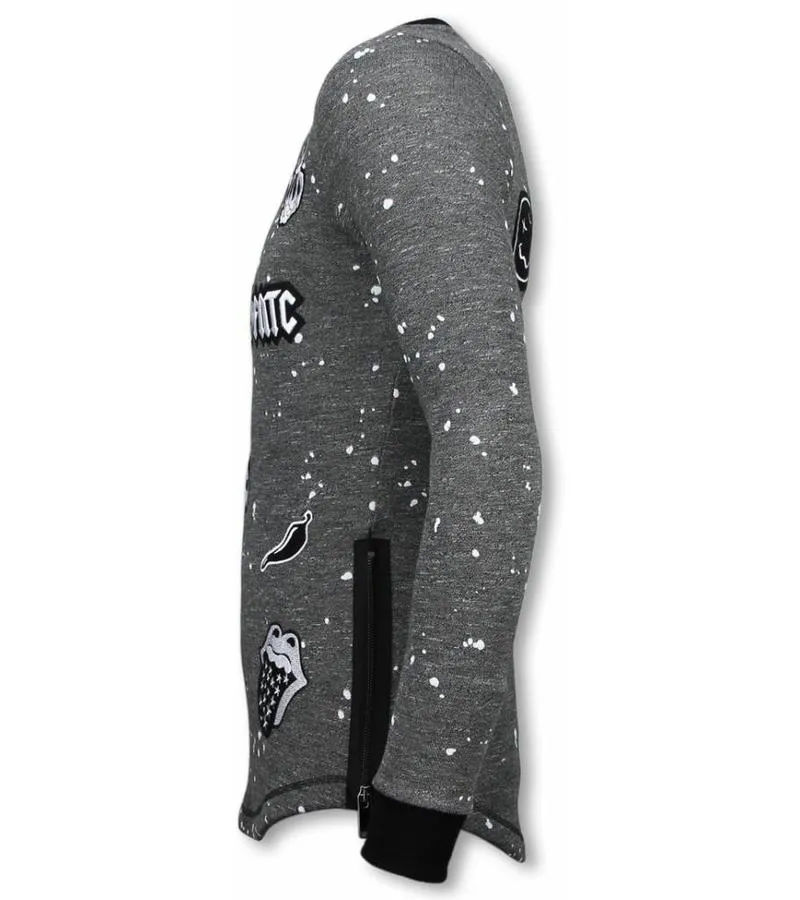 LONGFIT EMBRIORDRY  PATCHES PARA EL SUéTER  ROCKSTAR  ANTHRACITE