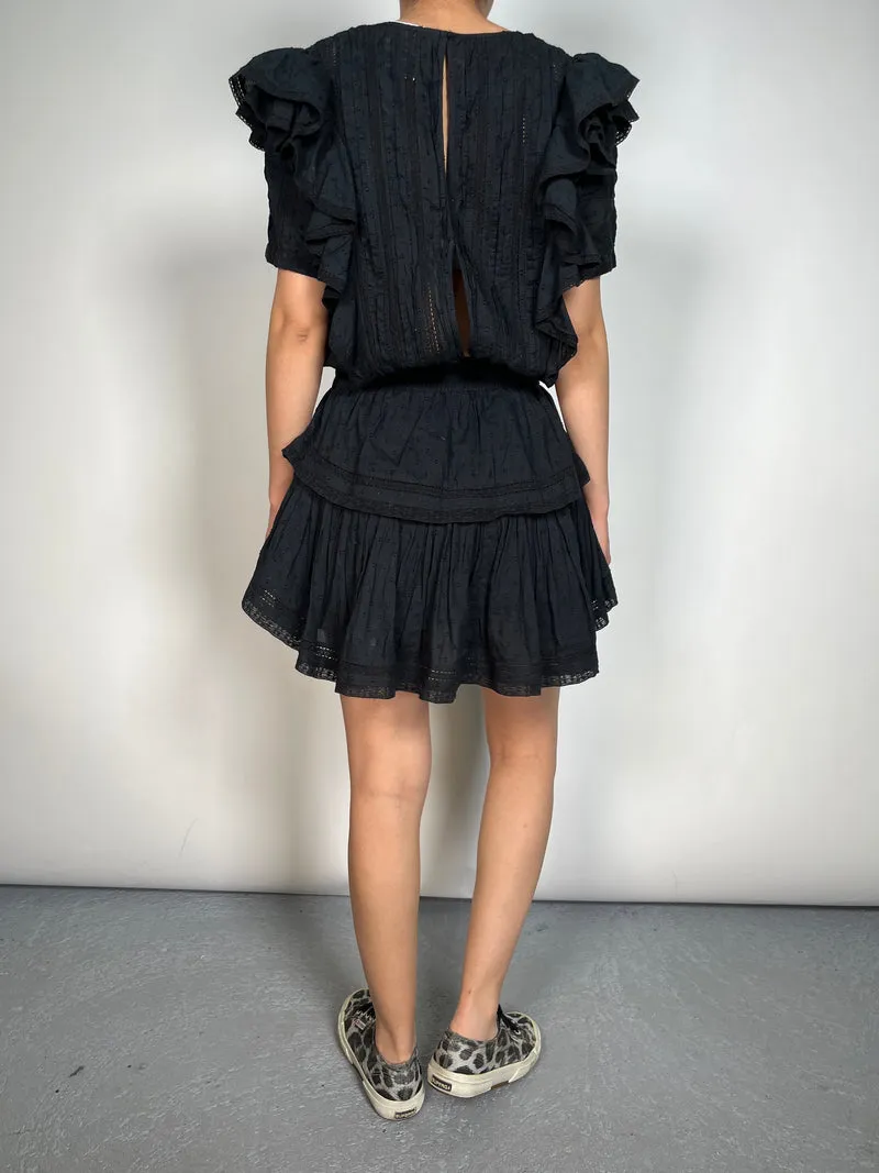 LOVESHACKFANCY Vestido Natasha Viscosa