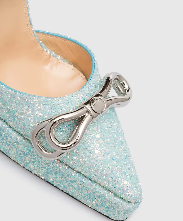 Mach&Mach Blue shoes with glitter