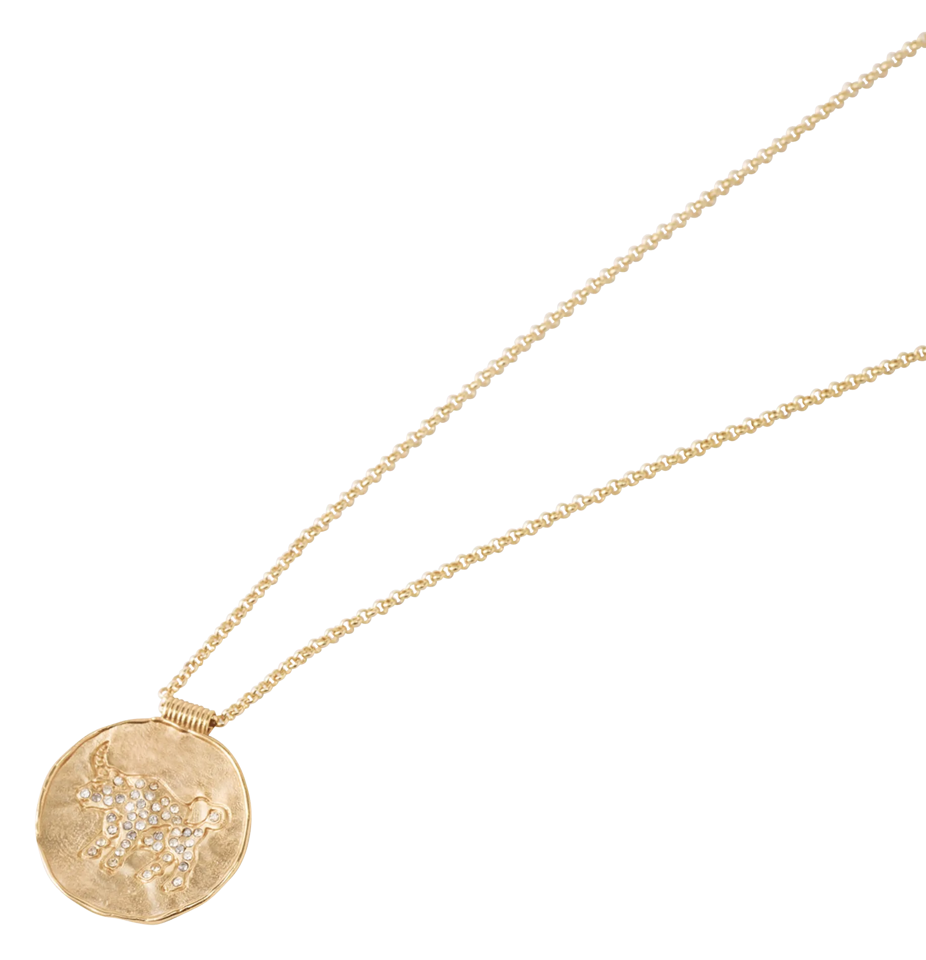 MAJE Collar con medallón de signo astrológico en dorado