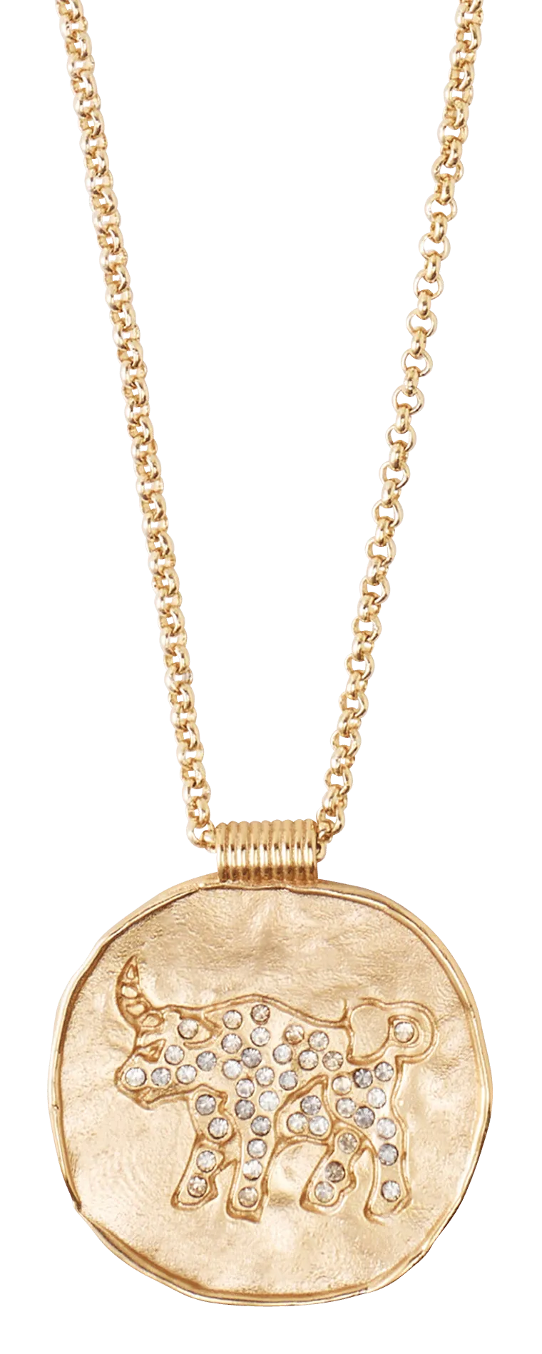 MAJE Collar con medallón de signo astrológico en dorado
