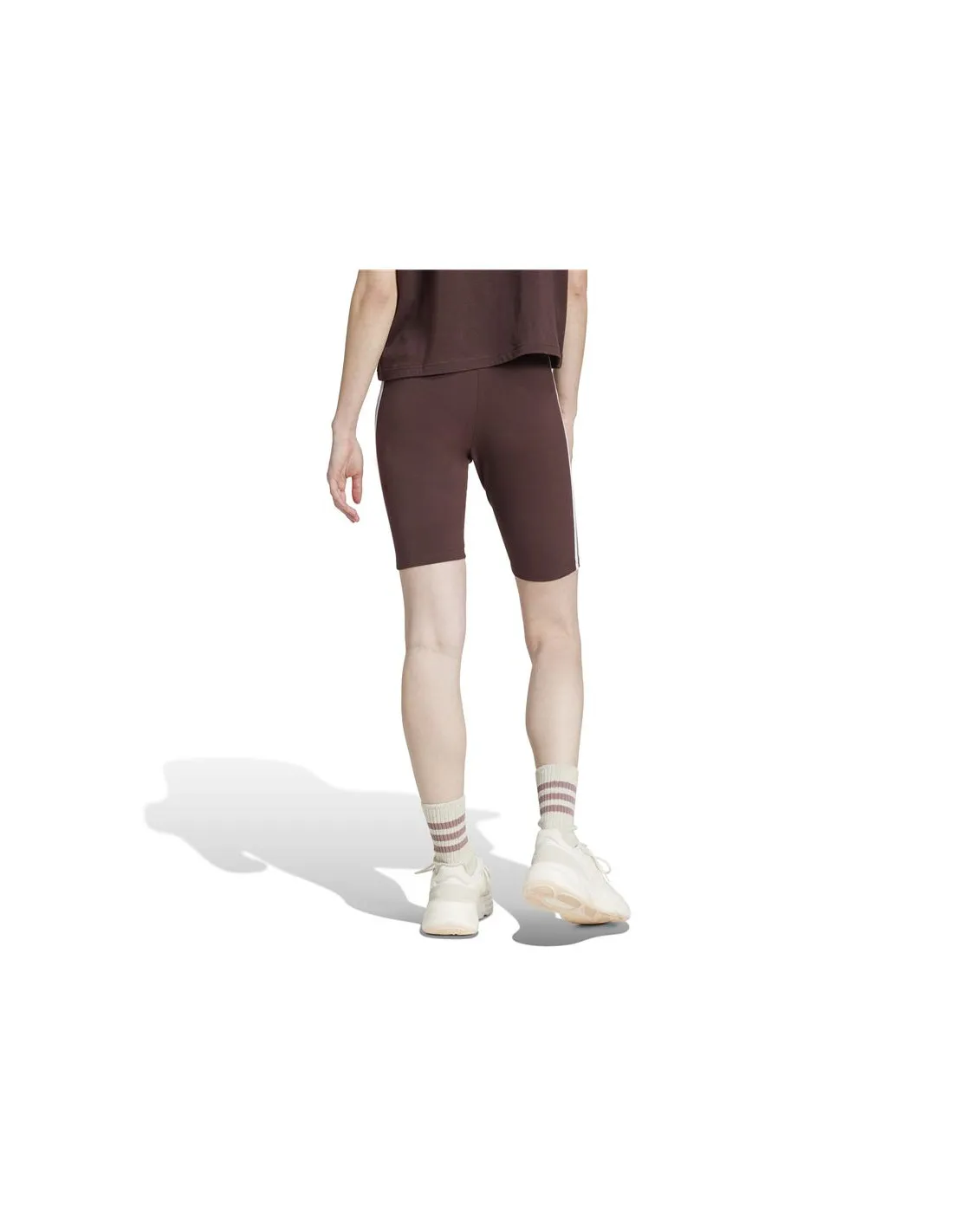 Mallas adidas Essentials 3 Bandas Bike Mujer Marrón