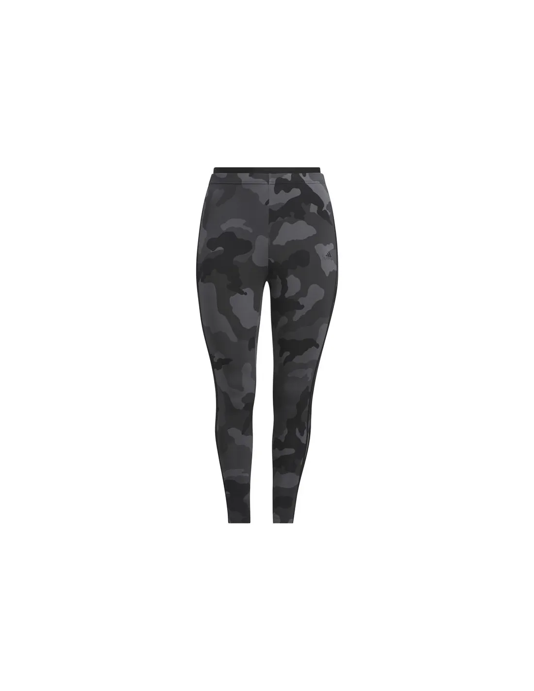 Mallas adidas Essentials 3 Bandas Camo Print 7/8 Mujer Negro