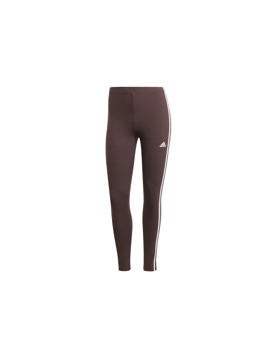 Mallas adidas Essentials 3 Bandas High Waisted Single Mujer Marrón
