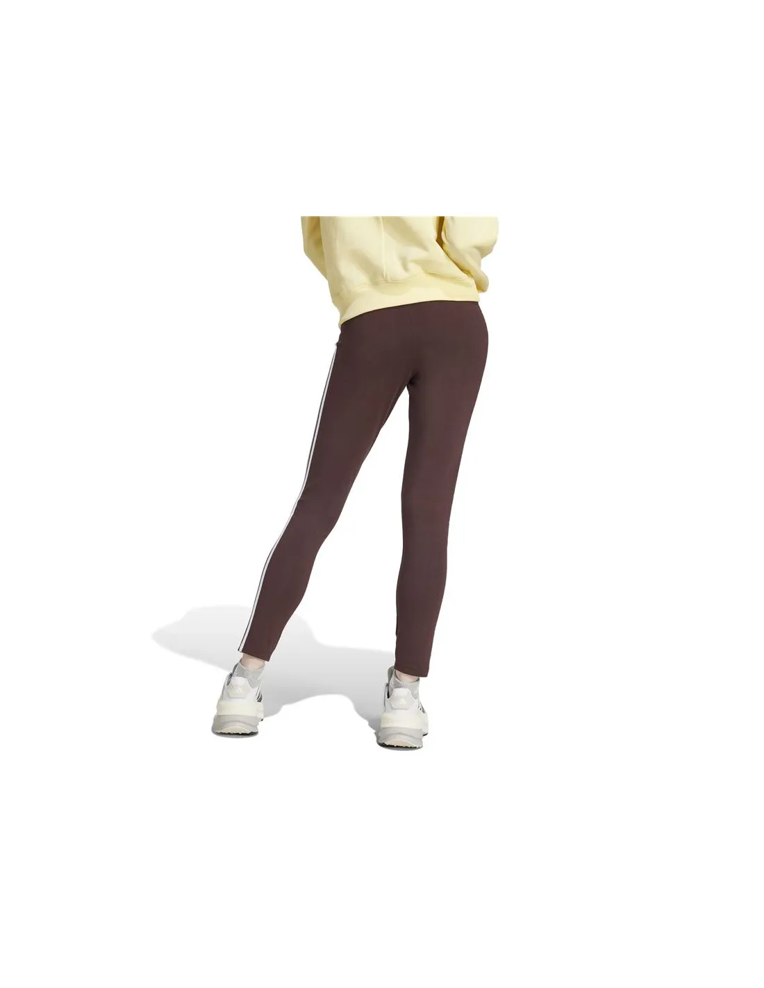 Mallas adidas Essentials 3 Bandas High Waisted Single Mujer Marrón