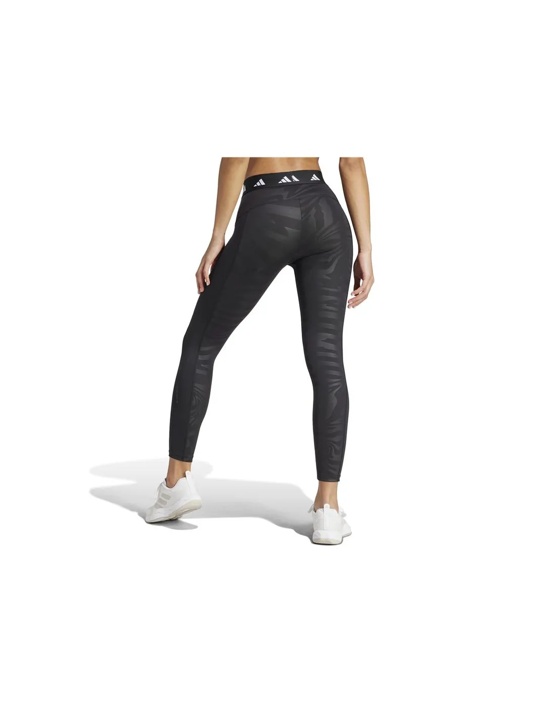 Mallas de Fitness adidas Essentials Techfit Print 7/8 Mujer Negro