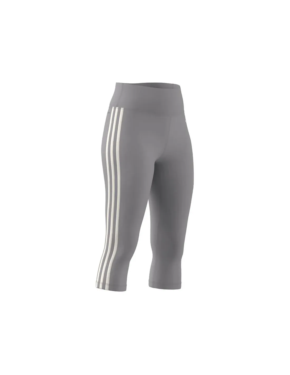 Mallas de Fitness adidas Train Essentials 3S 3/4 Mujer Gris