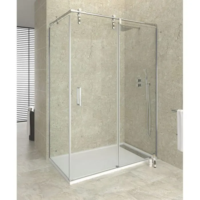 Mampara de ducha Moving frontal 2 fijos + 1 correderas 150x90x199 GME