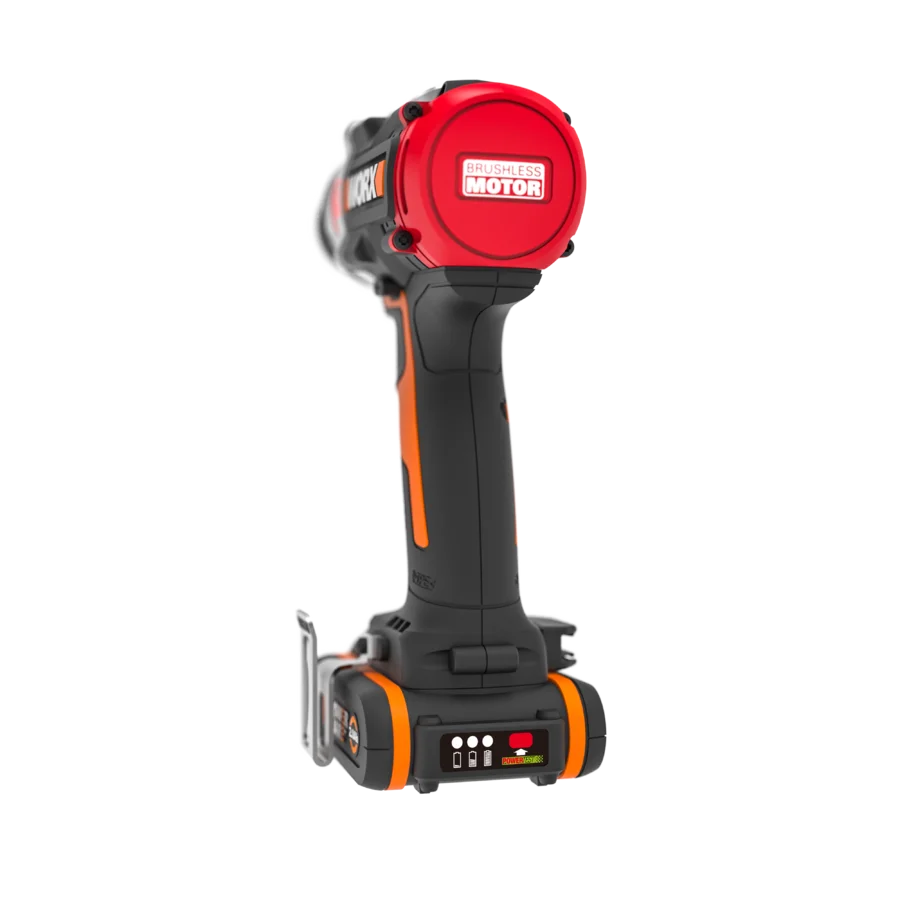 martillo perforador de impacto sin escobillas 20V 60Nm con 2 baterías de 2.0Ah, cargador y maletín de transporte
