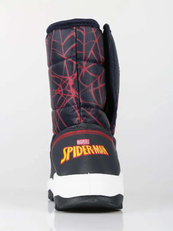 MARVEL SPIDERMAN BOTAS DE NIEVE PARA NIñOS CON VELCRO.
