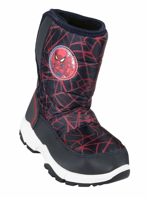 MARVEL SPIDERMAN BOTAS DE NIEVE PARA NIñOS CON VELCRO.