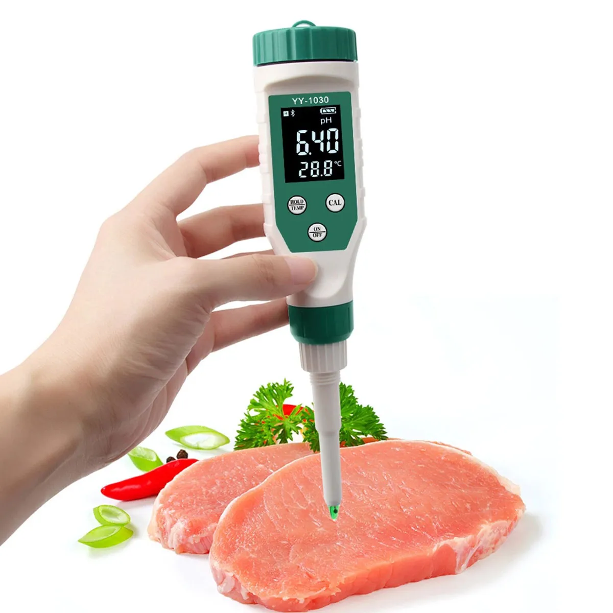 MEDIDOR DE PH DE ALTA PRECISIóN PARA ALIMENTOS, CARNE Y LíQUIDOS, YY1030