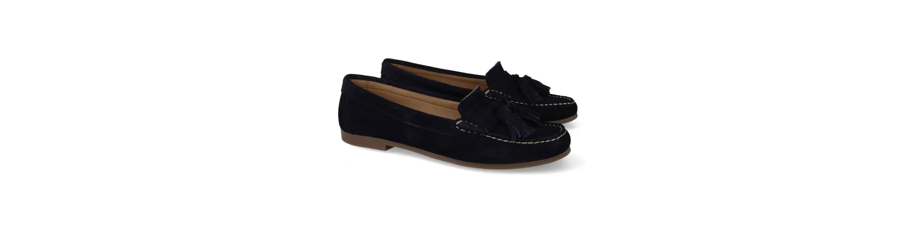 MOCASINES MUJER con BORLAS MOD. PAULINA