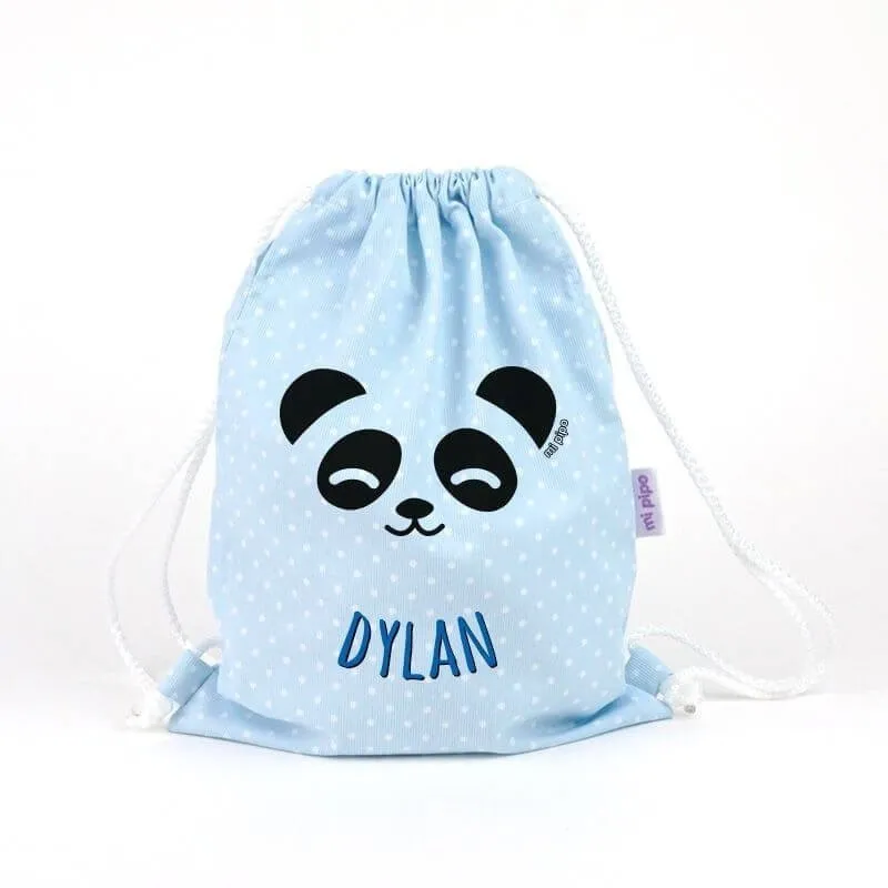 Mochila saco Panda personalizada