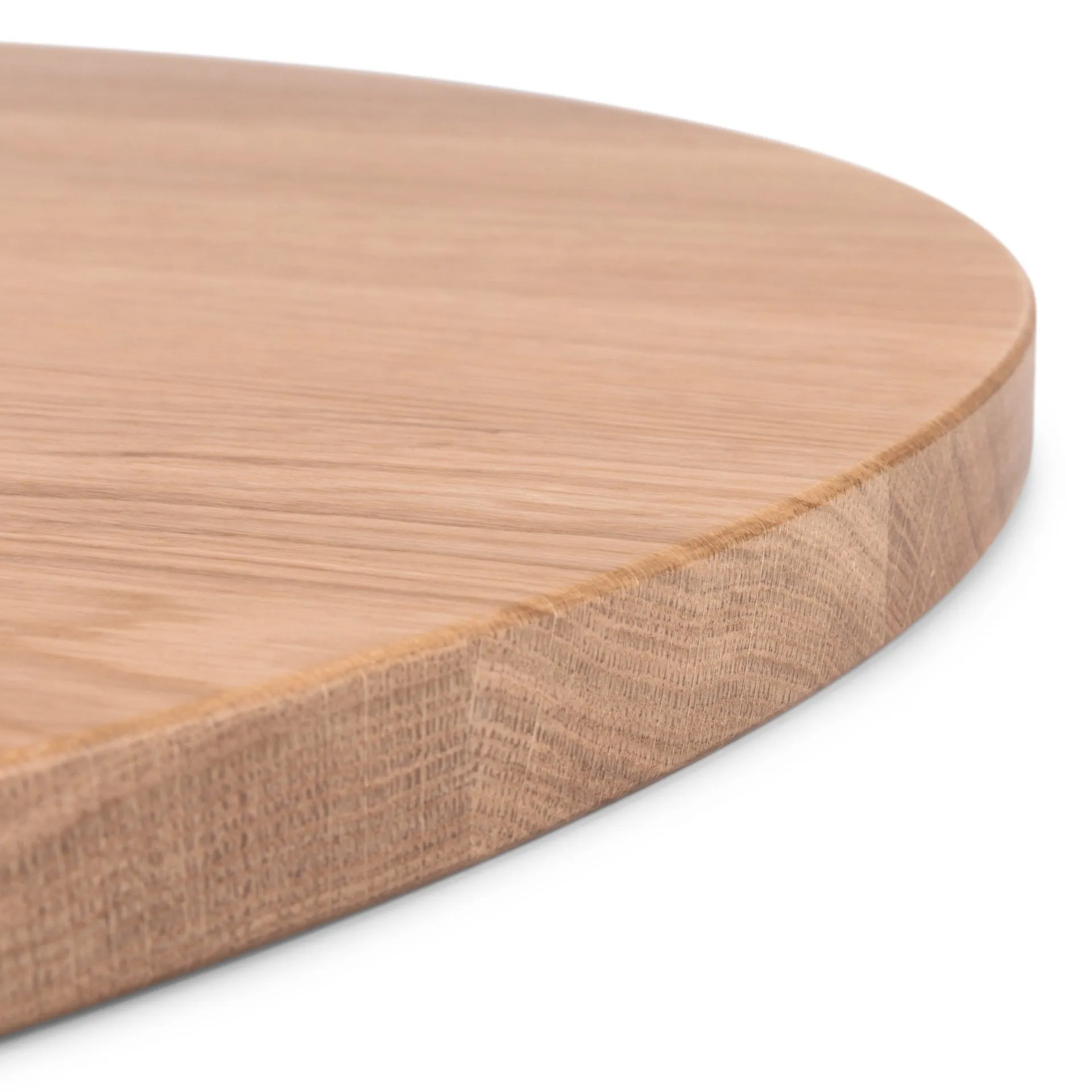 Modulor panel de madera maciza, redondo, roble