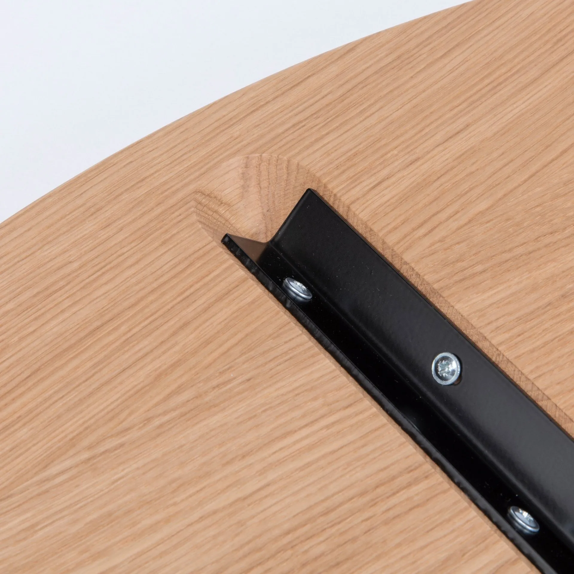 Modulor panel de madera maciza, redondo, roble
