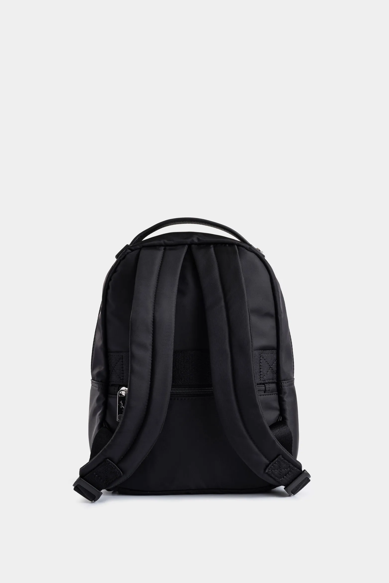 Morral Púrpura pequeño de lona para mujer manija cuero