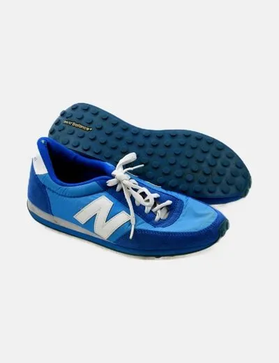 New Balance Zapatilla azul cordones