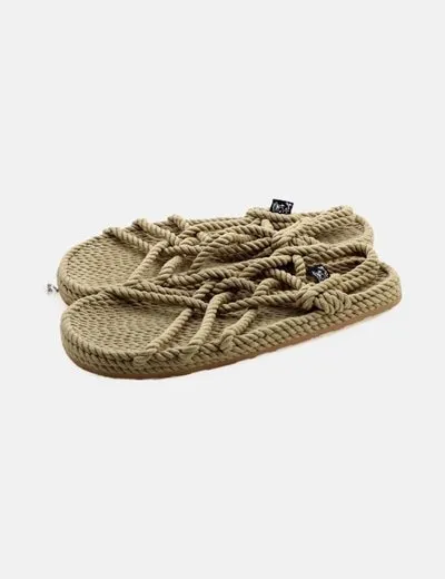 Nomadic Sandalia trenzada beige