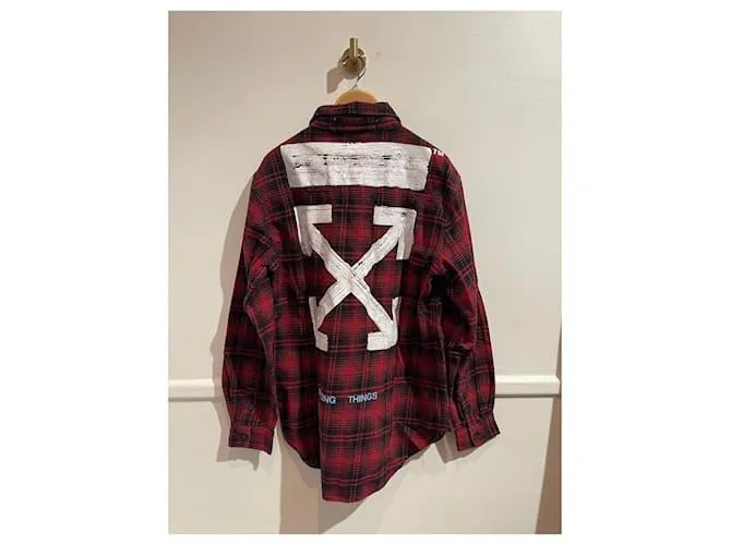OFF WHITE CAMISETA OFFWHITE.ALGODóN XL INTERNACIONAL ROJA 