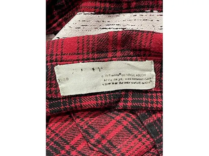 OFF WHITE CAMISETA OFFWHITE.ALGODóN XL INTERNACIONAL ROJA 