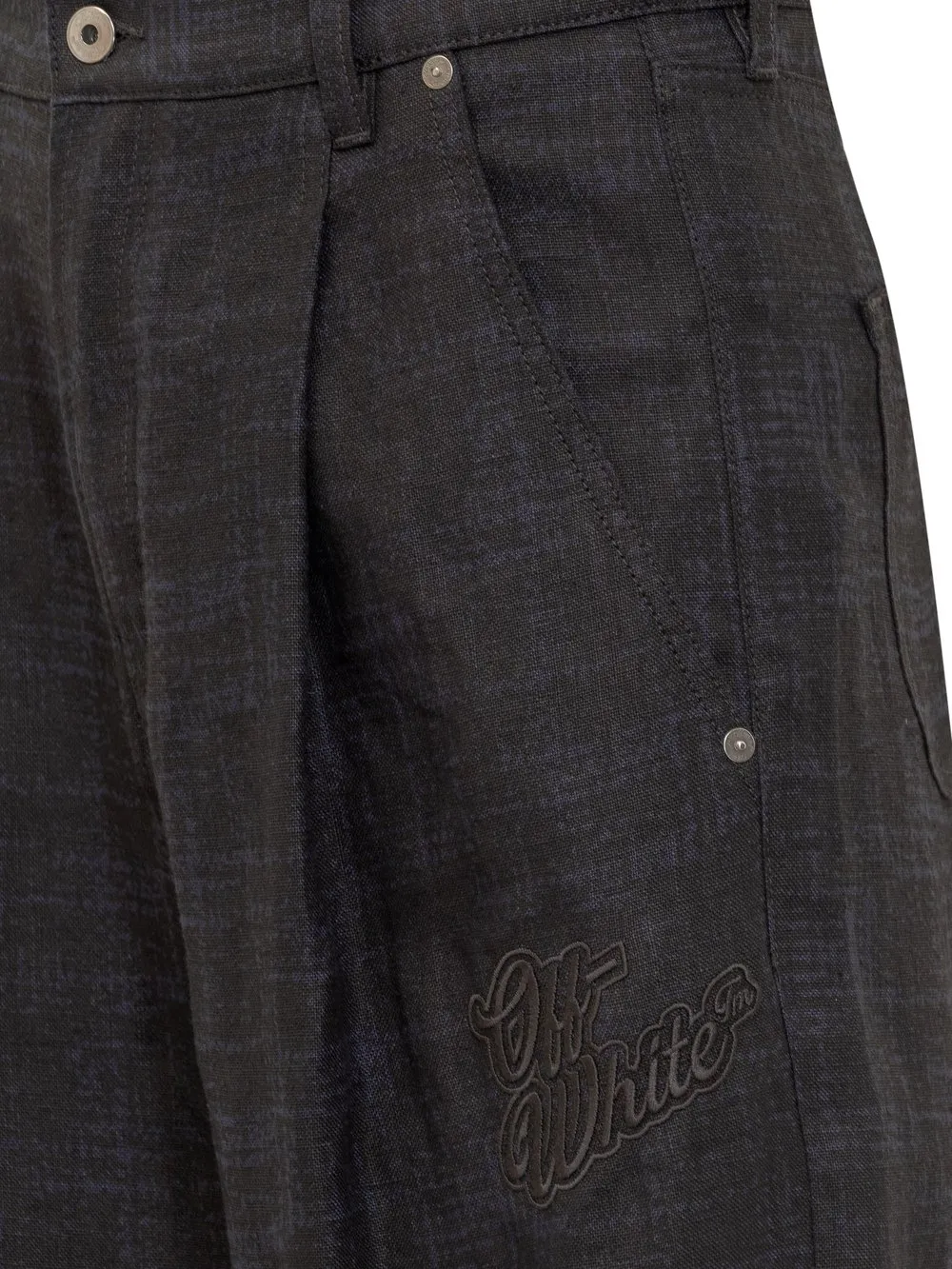 OFFWHITE PANTS WITH LOGO