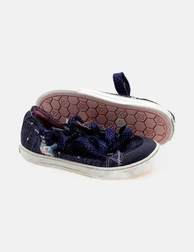 Pablosky Zapatilla azul marino glitter