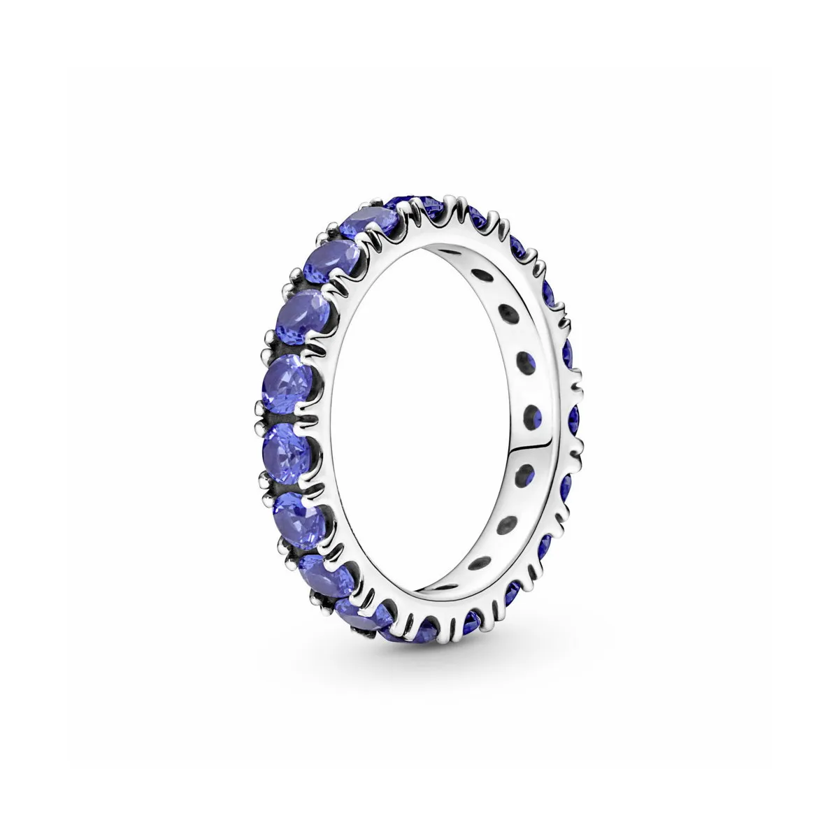 PANDORA ANILLO ETERNITY BRILLANTE AZUL  PANDORA
