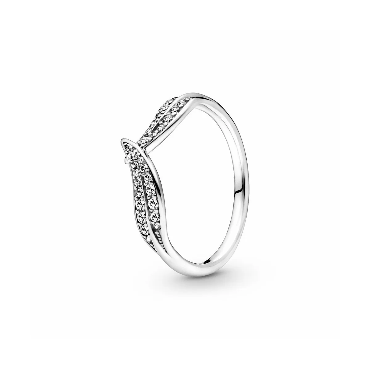PANDORA ANILLO HOJAS BRILLANTES  PANDORA
