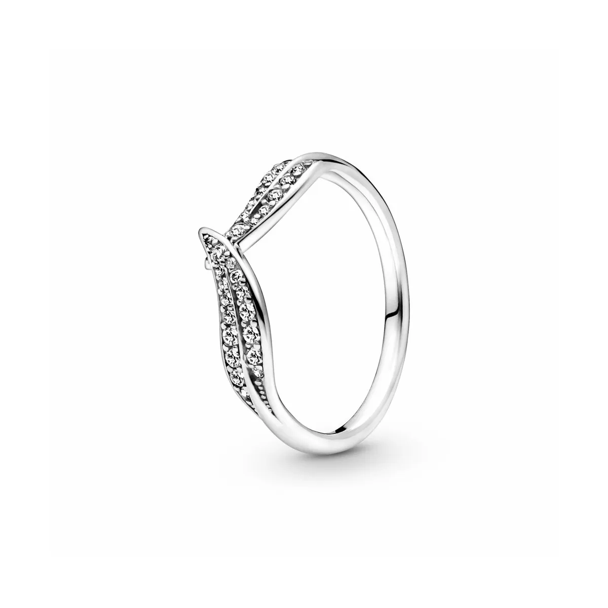 PANDORA ANILLO HOJAS BRILLANTES  PANDORA