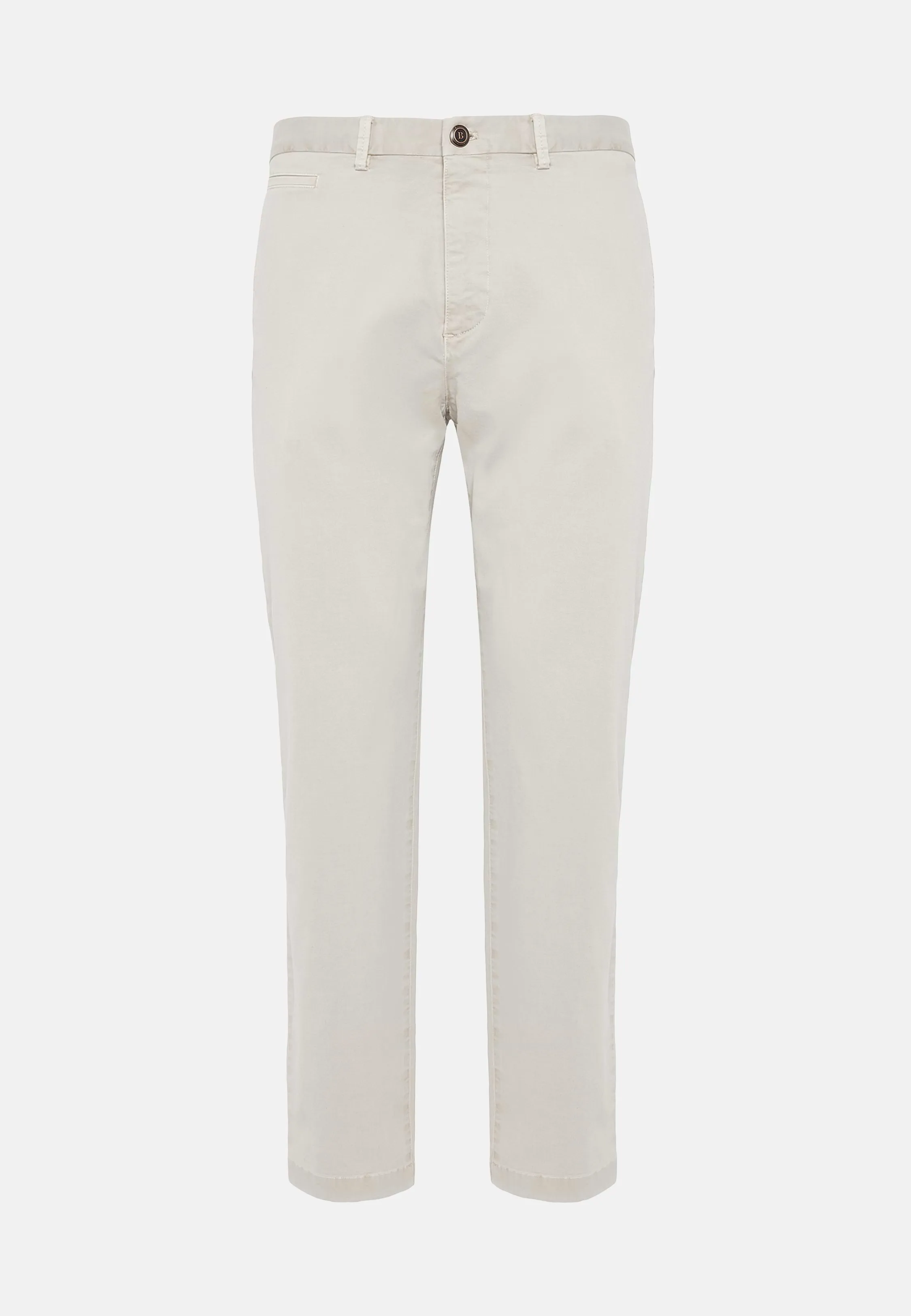 Pantalón De Gabardina De Algodón Elástico