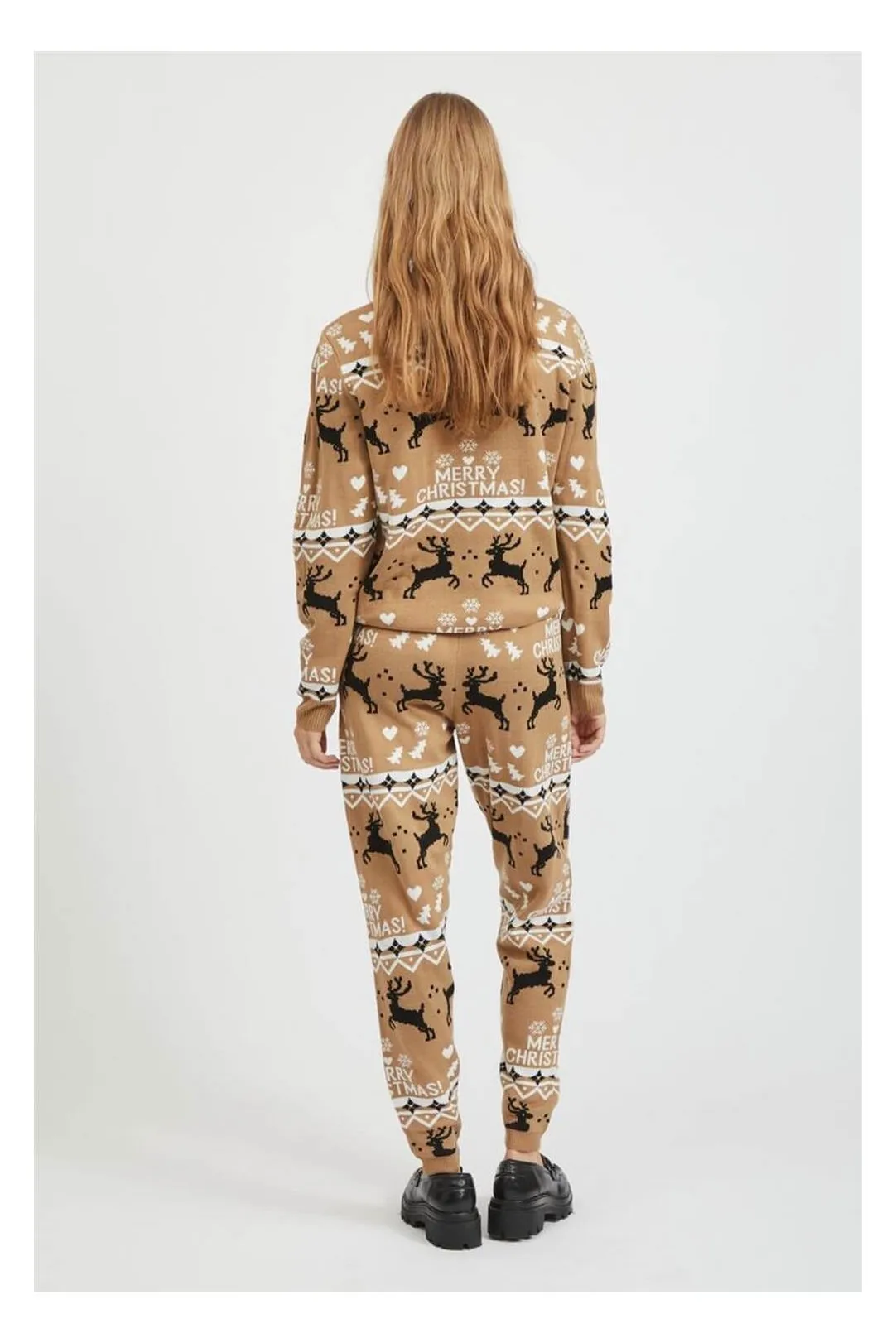 PANTALON NAVIDAD VIKNITTIN CAMEL