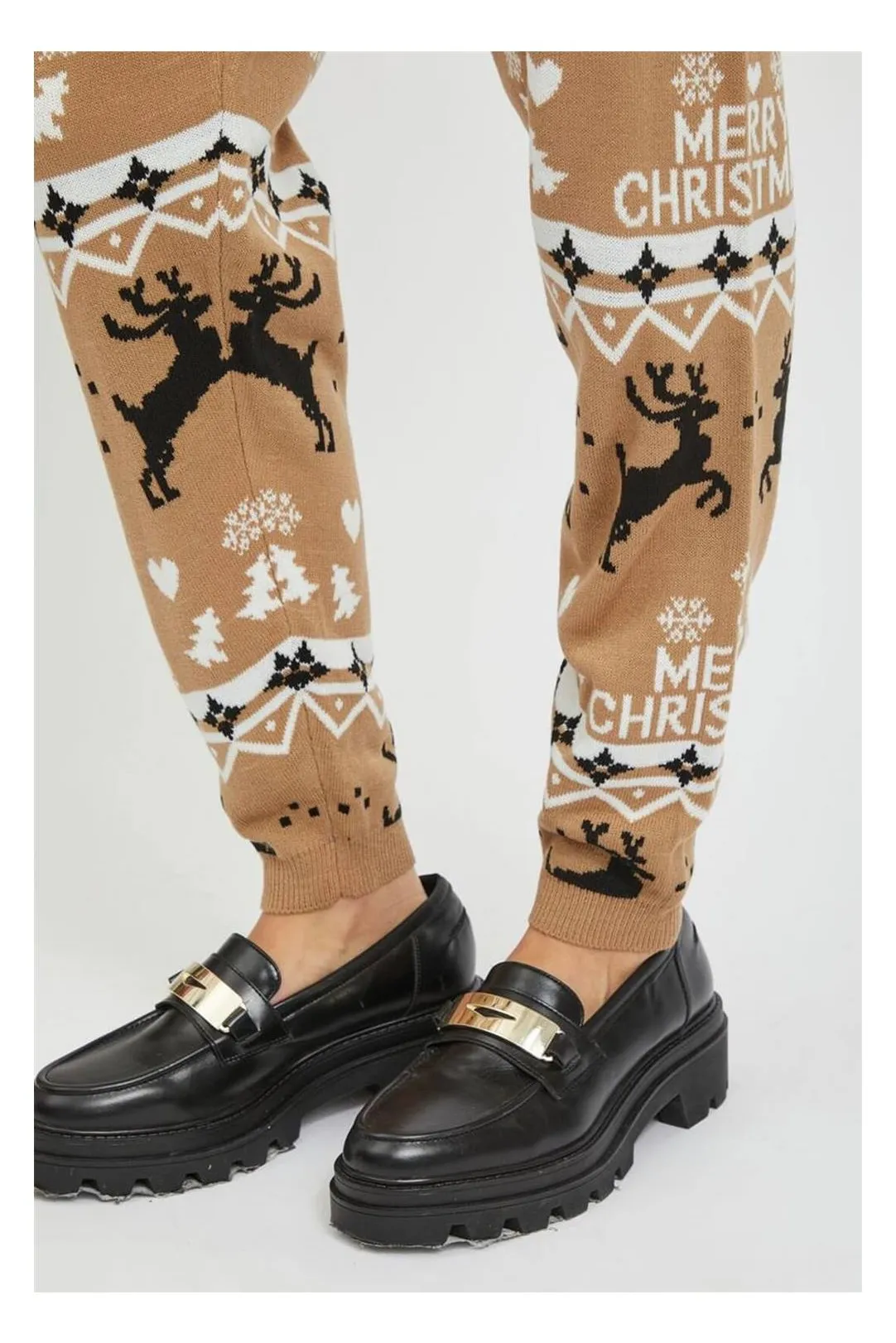 PANTALON NAVIDAD VIKNITTIN CAMEL