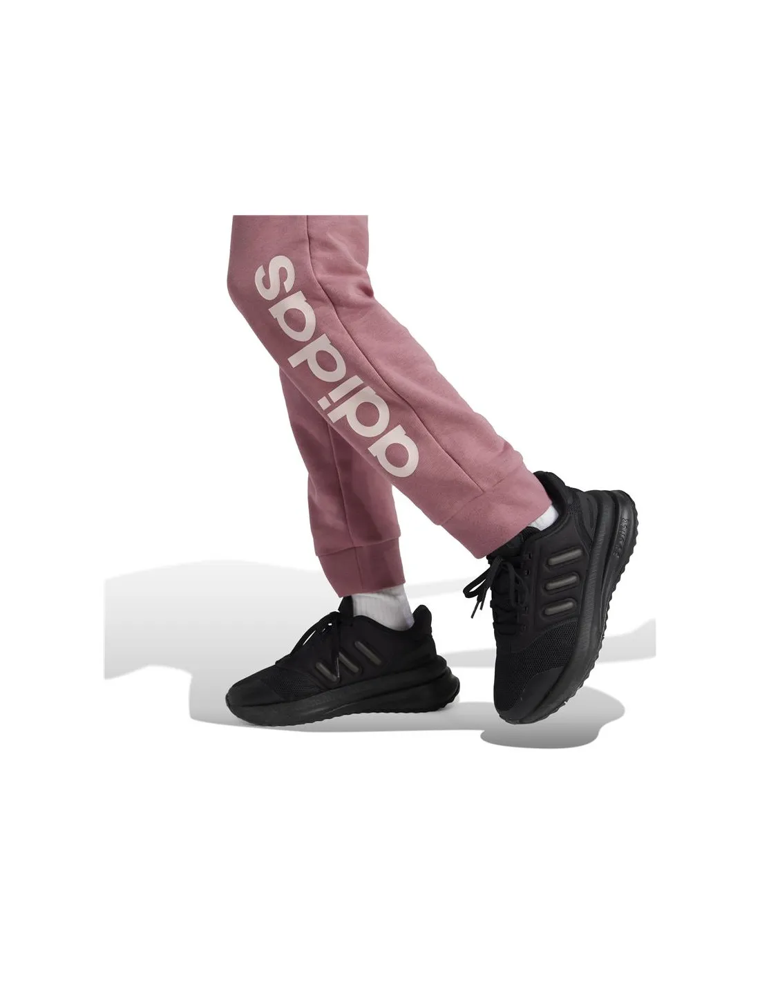 Pantalones adidas Essentials Linear Logo Cotton Niña Rosa