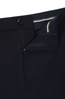 Pantalones cargo relaxed fit de tejido elástico jaspeado