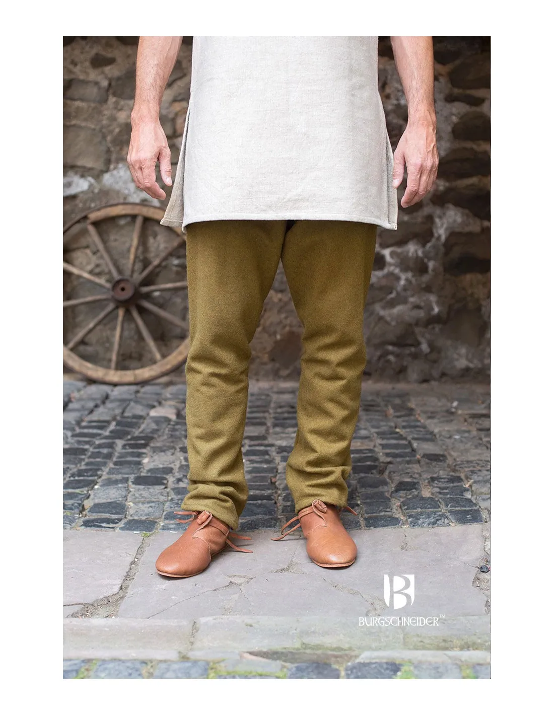 Pantalones medievales Fenris, mostaza