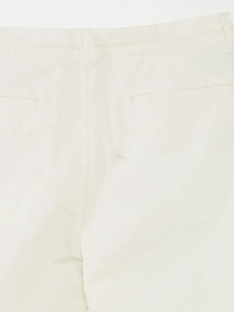 PANTALóN CHINO RECTO  BLANCO