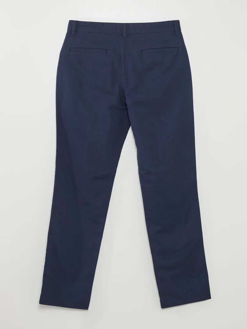 PANTALóN CHINO RECTO  NEGRO