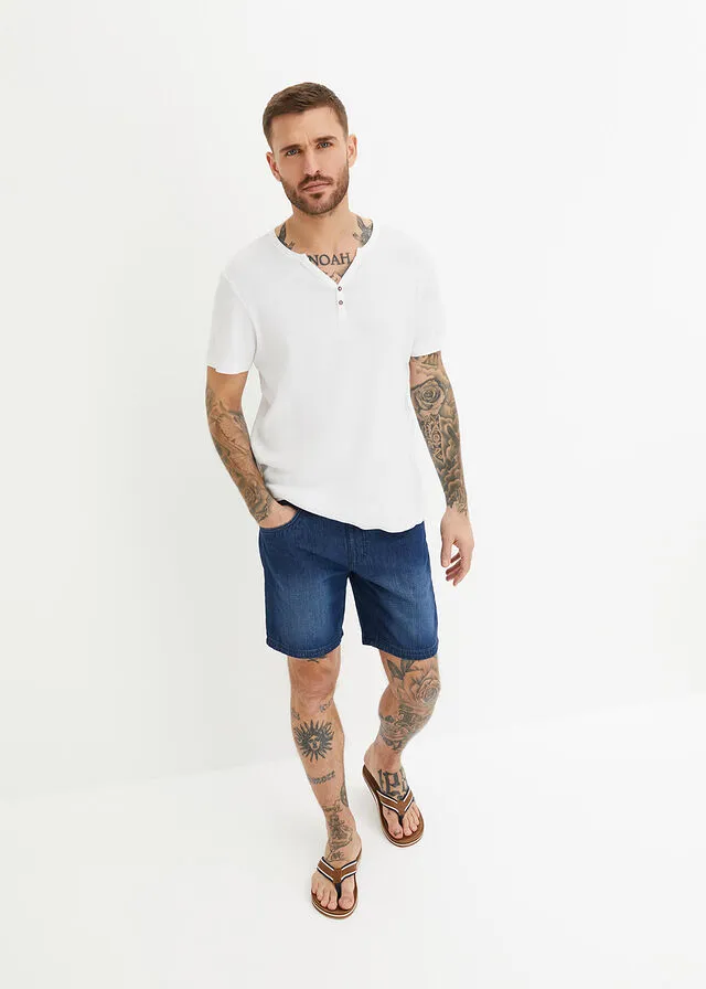Pantalón corto vaquero Azul oscuro denim