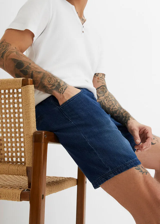 Pantalón corto vaquero Azul oscuro denim