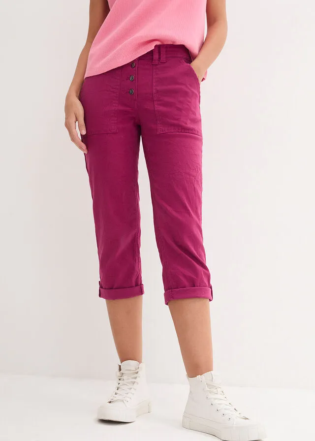 Pantalón elástico Violeta